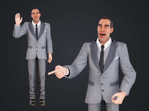 Cartoon Man Modelo 3D