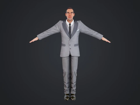 Cartoon Man 3D Model