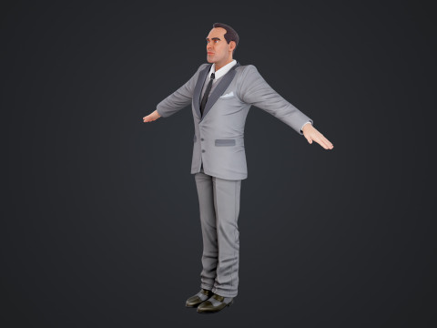 Cartoon Man 3Dモデル