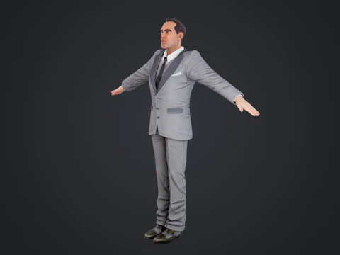 Cartoon Man 3D Model