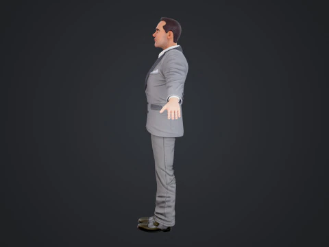 Cartoon Man 3D Model