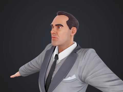 Cartoon Man 3D Model