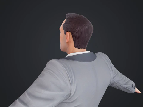 Cartoon Man 3D Model
