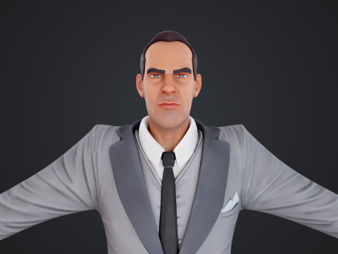 Cartoon Man 3Dモデル