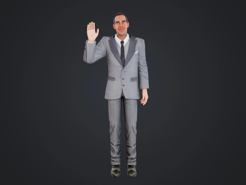 Cartoon Man 3D Model