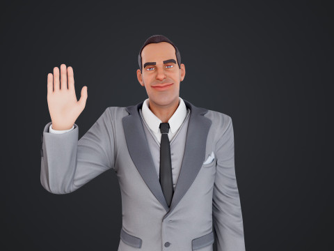 Cartoon Man 3Dモデル