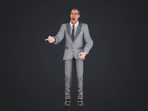 Cartoon Man 3D Model