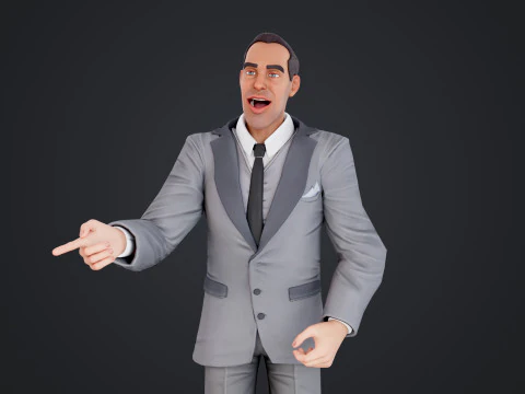 Cartoon Man 3D Model