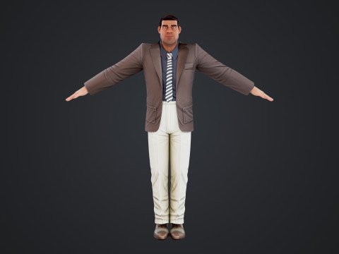 Cartoon Man 3Dモデル