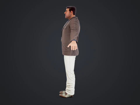 Cartoon Man 3D Model
