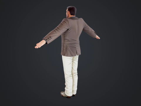 Cartoon Man 3D Model
