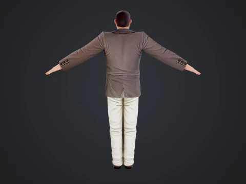 Cartoon Man 3D Model