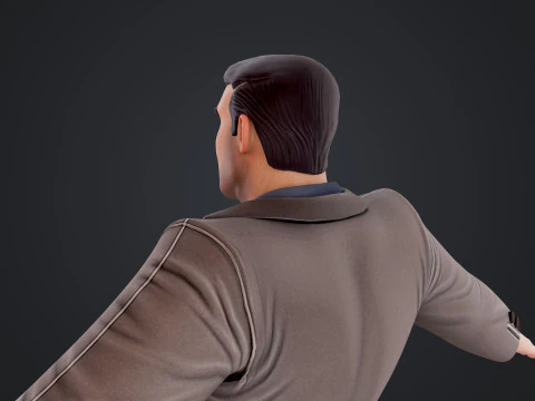 Cartoon Man 3D Model
