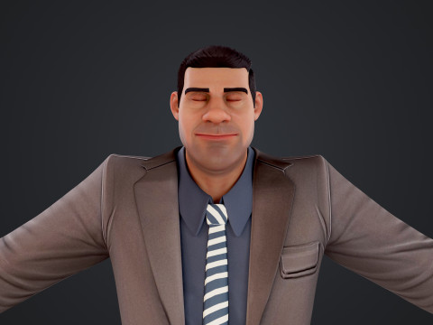 Cartoon Man 3Dモデル
