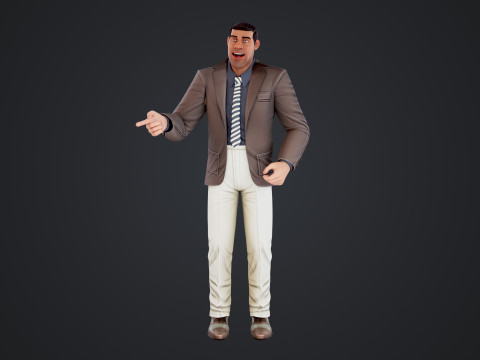 Cartoon Man 3Dモデル