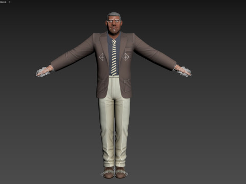 Cartoon Man 3Dモデル