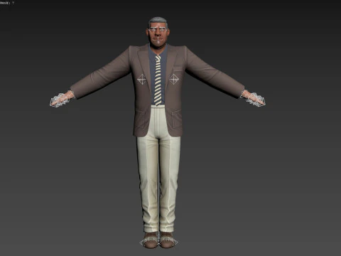 Cartoon Man 3D Model