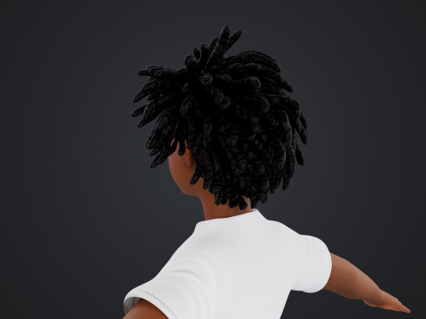 Cartoon Woman Rigged 3D Model
