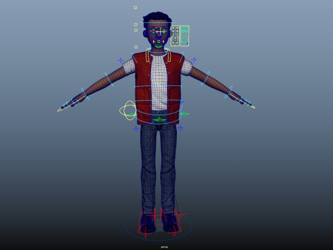Cartoon Man Rigged Modelo 3D