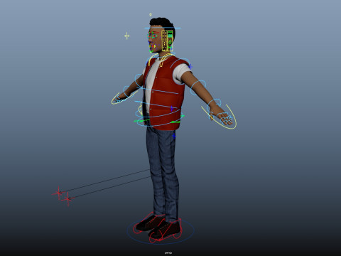 Cartoon Man Rigged Modelo 3D