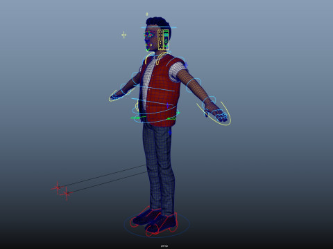 Cartoon Man Rigged Modelo 3D