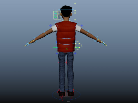 Cartoon Man Rigged Modelo 3D