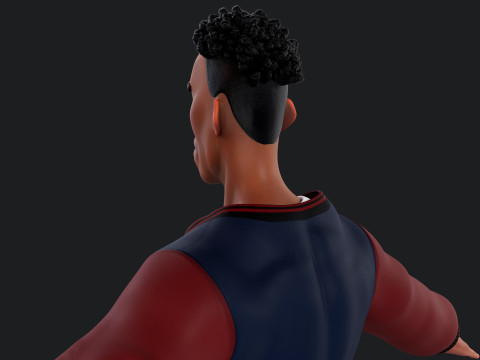 Cartoon Man Rigged 3D Model