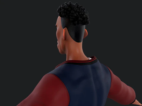Cartoon Man Rigged 3D Model