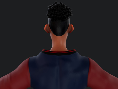Cartoon Man Rigged 3D Model