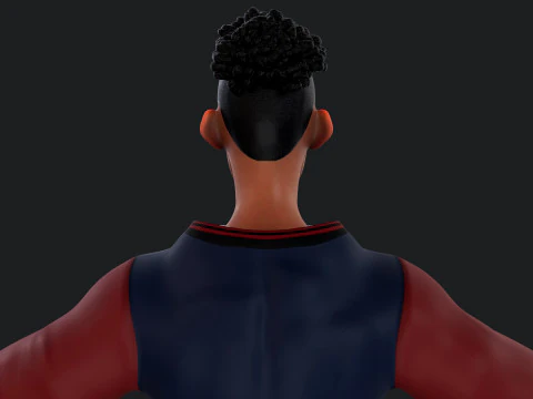 Cartoon Man Rigged 3D Model