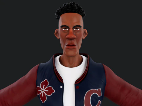 Cartoon Man Rigged 3D Model