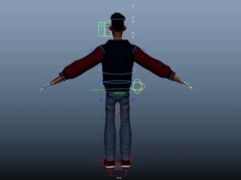 Cartoon Man Rigged 3D Model