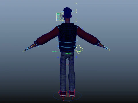 Cartoon Man Rigged 3D Model