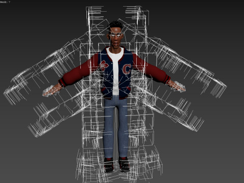 Cartoon Man Rigged 3D Model