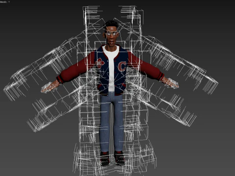 Cartoon Man Rigged 3D Model