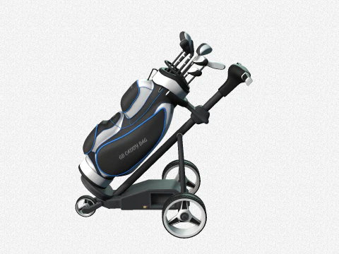 Golf Course Trolley 3D Model