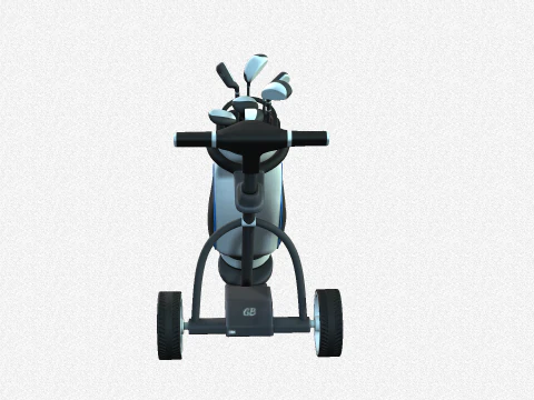 Golf Course Trolley 3D Model