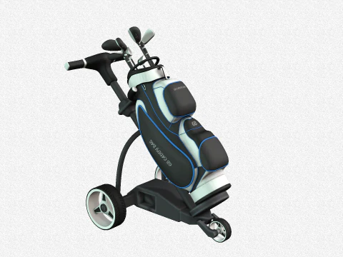 Golf Course Trolley 3D Model
