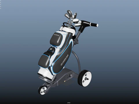 Golf Course Trolley 3D Model