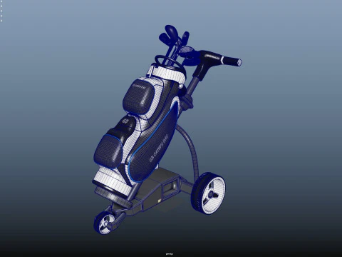 Golf Course Trolley 3D Model