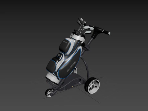 Golf Course Trolley 3D Model