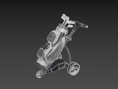 Golf Course Trolley 3D Model