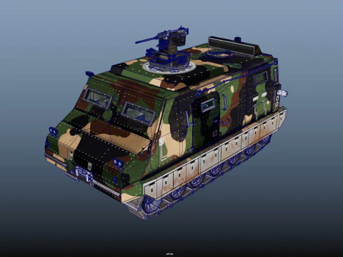 Cat RWS Camo 3D Model