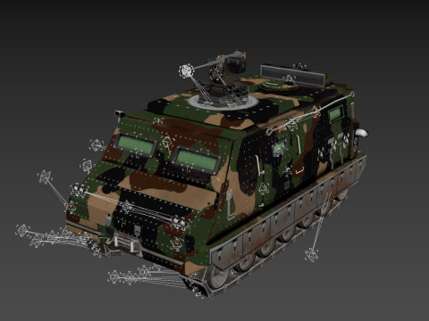 Cat RWS Camo Modèle 3D