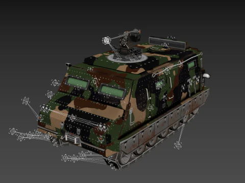 Cat RWS Camo 3D Model