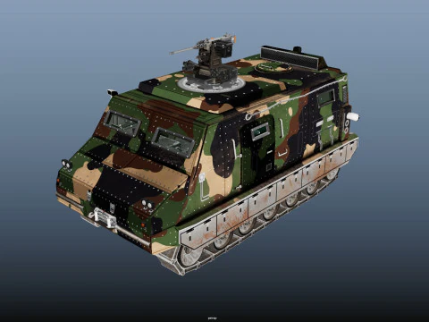Cat RWS Camo 3D Model