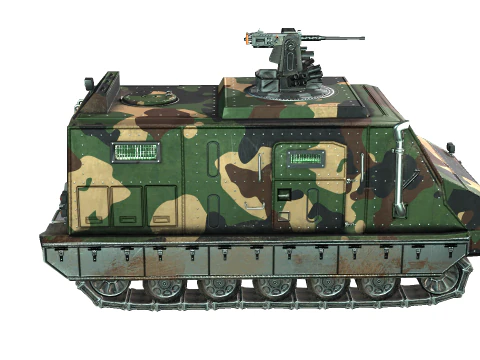 Cat RWS Camo 3D Model