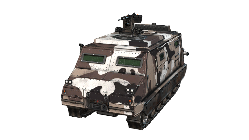 Tracked armored vehicle 3D Model .c4d .max .obj .3ds .fbx .stl .blend 