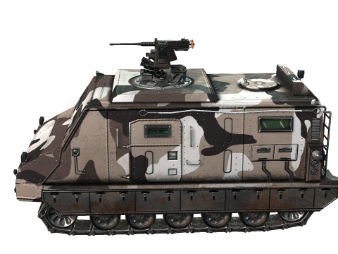 Tracked armored vehicle 3D Model