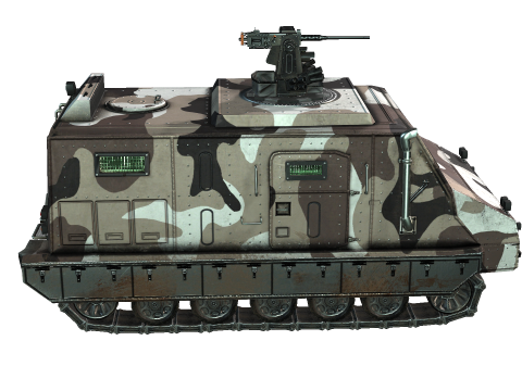 Tracked armored vehicle 3D Model